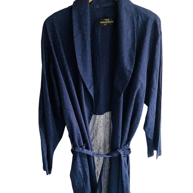 Abito da sera vintage St Michael cotone taglia Navy giacca da fumo