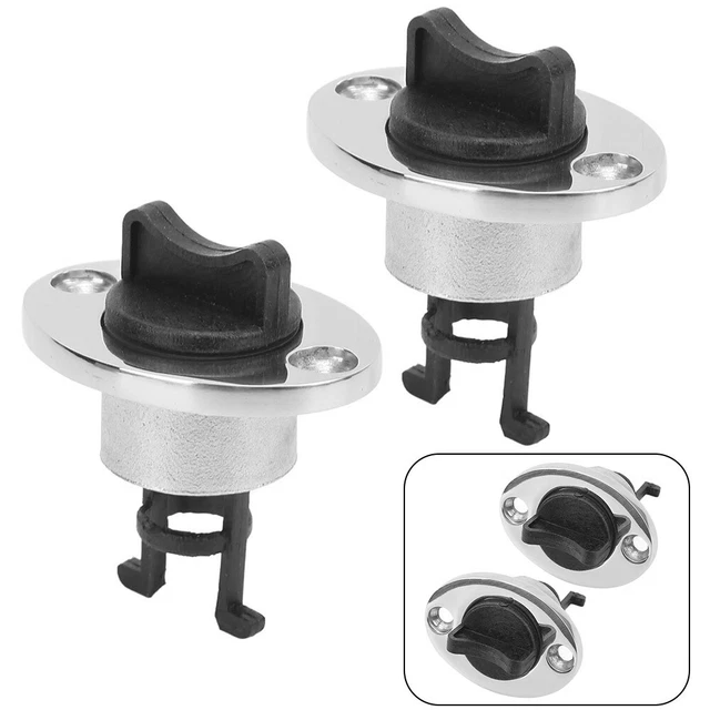 2pcs Transom Bateau Prise 2 Pièce 25mm/1in Marine Vidange 1 Paire Accessoires