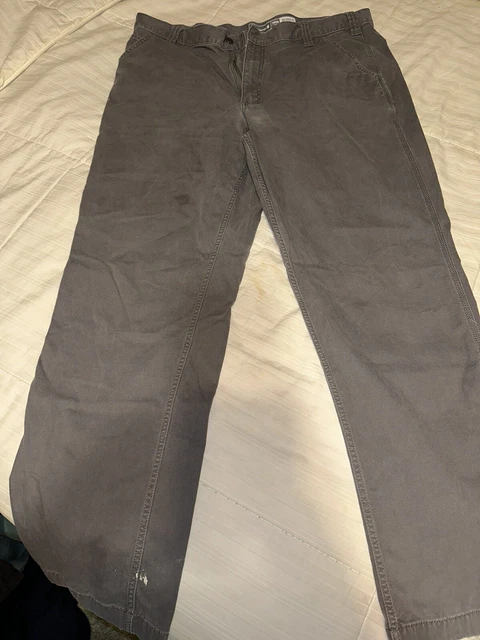 Carhartt Relaxed Fit Men's Size 40/34 Gray Grey Denim Work Pants