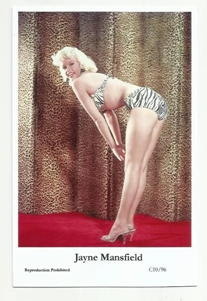 (Bx14) Jayne Mansfield Swiftsure Photo Postcard (C10/96) Filmstar Pin Up Glamor