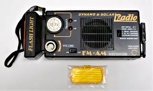 Item ID: 701) Solar and Dynamo Rechargeable Radio with Torchlight (Compact  Black) — Goldmaster & Ever Step Development Ltd