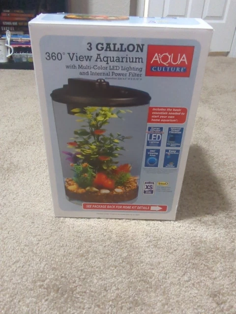 3 Gallon Fish Tank with Accessories
