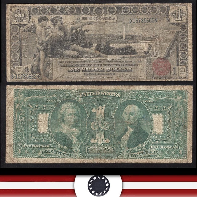 1896 $1 SILVER CERTIFICATE *EDUCATIONAL NOTE* Fr 224 85662