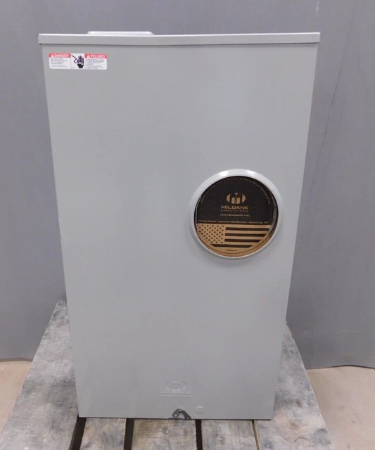 Milbank U2594-X 400/320A 3-Phase Meter Base Ringless Lever Bypass Socket 7T UL