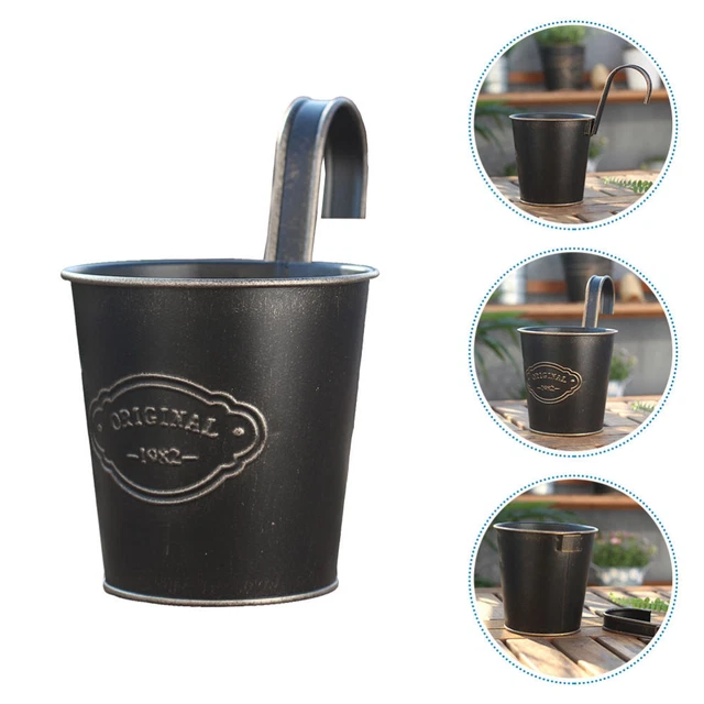 Blumentopf, Metall, zum Aufhängen, Blumentopf, Balkon, Garten, Pflanzgefäß,