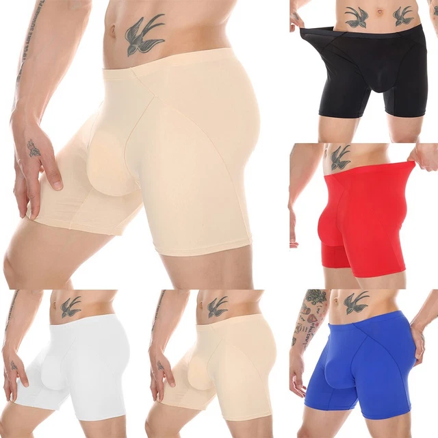 Men Underwear U Pouch Breathable Comfy Ice Silk Sport Boxer Shorts Panties New