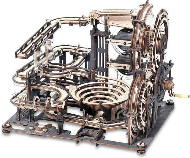 ROKR DIY Jigsaw 3D Wooden Puzzle Marble Night City Model ‎LGA01 F/S from Japan