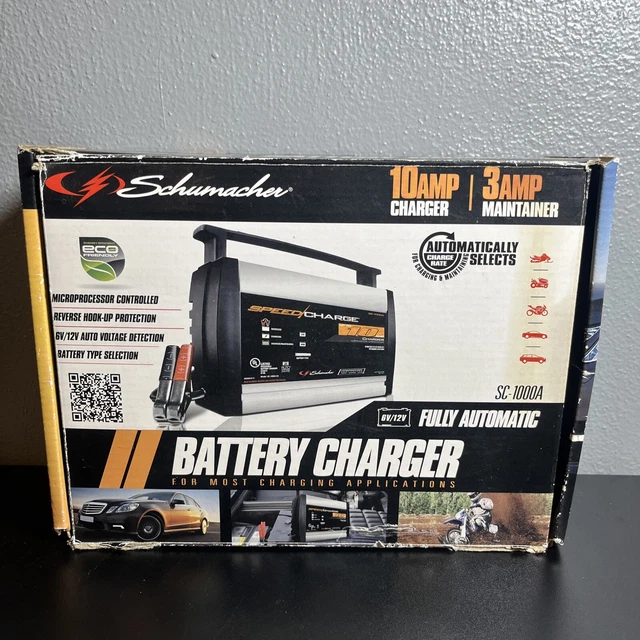 SCHUMACHER SPEED CHARGE Battery Charger Model SC-1000A - 2, 6, 10 Amp