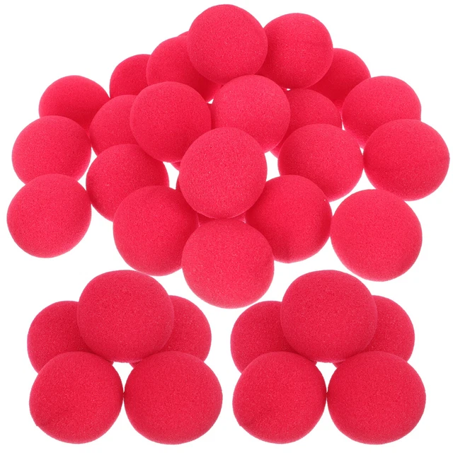 200 Pcs Accessoires De Clowns Décorations Cosplay Boule Nez Émulsion