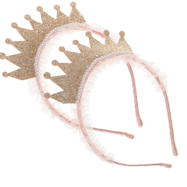 Diadema de plástico con clip para cabello de ballet con corona para cabello para niñas
