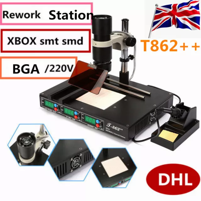 T862++ Infrared Irda Bga Smd Smt Rework Station Soldering Welder Machine