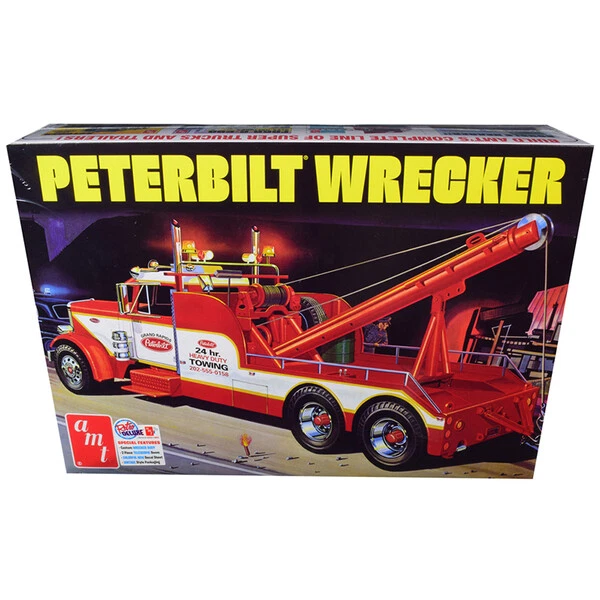 SKILL 3 MODEL Kit Peterbilt Wrecker Tow Truck 1/25 Scale Model by AMT