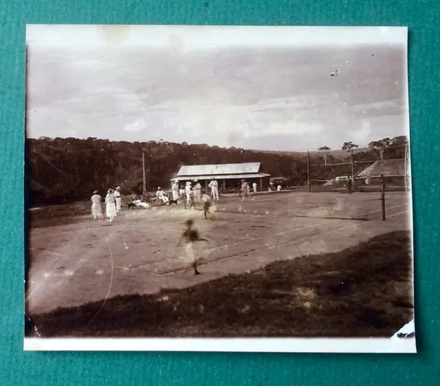 PHOTO CHARLESVILLE  Brazzaville Kinshasa Congo Afrique Colonial Tennis 1925