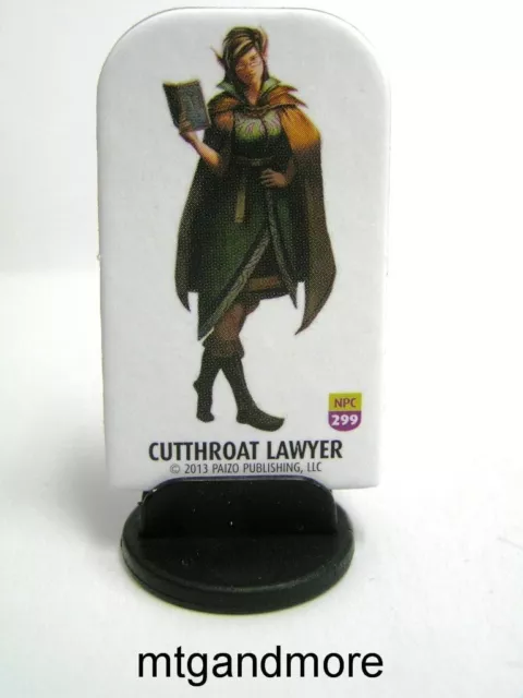 Pathfinder Battles Pawns/Tokens - #299 Cutthroat Lawyer NPC Class - NPC Codex