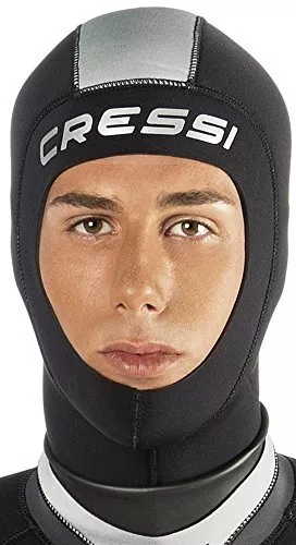 (TG. L/5-6-7) Cressi Hood Cappuccio Muta Subacquea in Neoprene 5 mm, Standard Uo 2