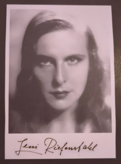 Leni Riefenstahl original signierte Autogrammkarte,autograph,Verstorben