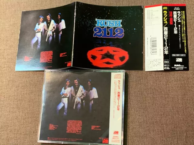 RUSH 2112 JAPAN CD AMCY-317 w/ OBI + PS BOOKLET 1991 MMG reissue Free S&H /P&P 2