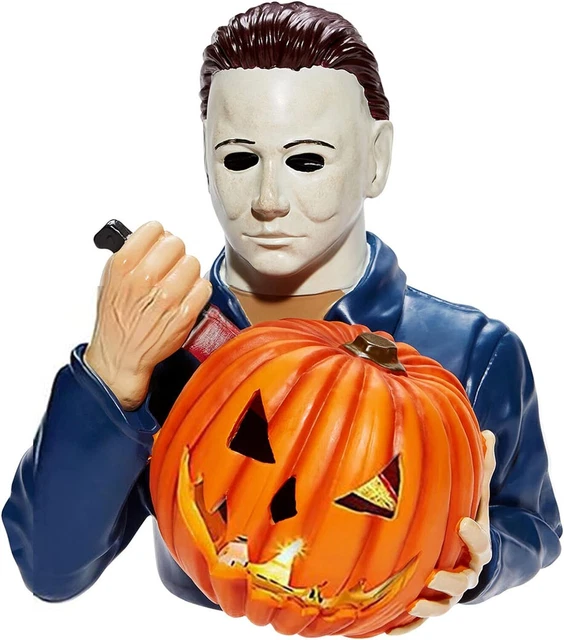 Light Up Michael Myers Statue Halloween Decoration  Garden Gnomes Decor Resin
