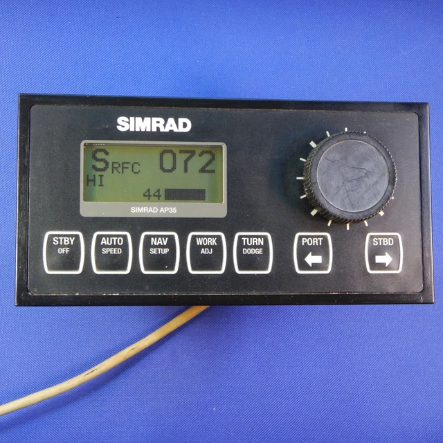 Simrad Robertson AP35 Autopilot Control Head   90 day WTTY,  Tested, New LCD