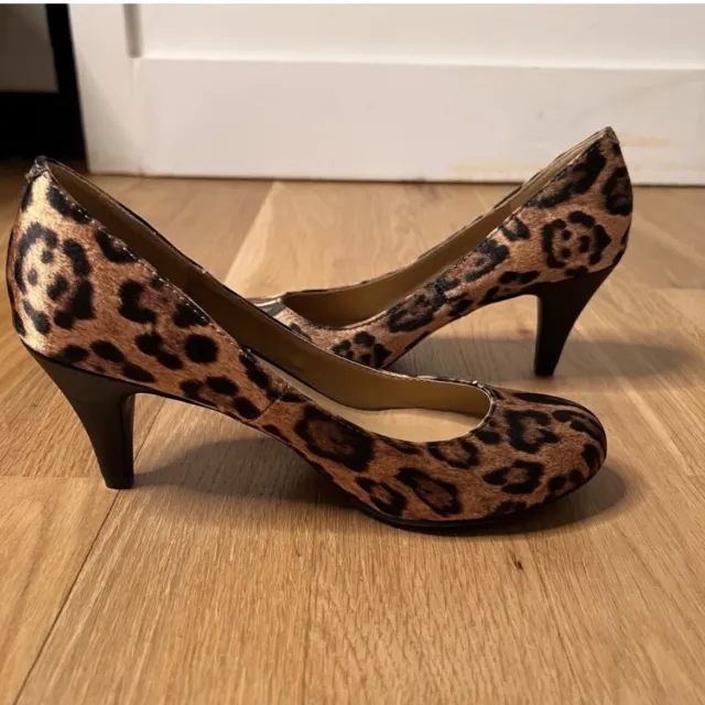 Mix No. 6 Women’s Barbie Pump Leopard Print Heels Size 8
