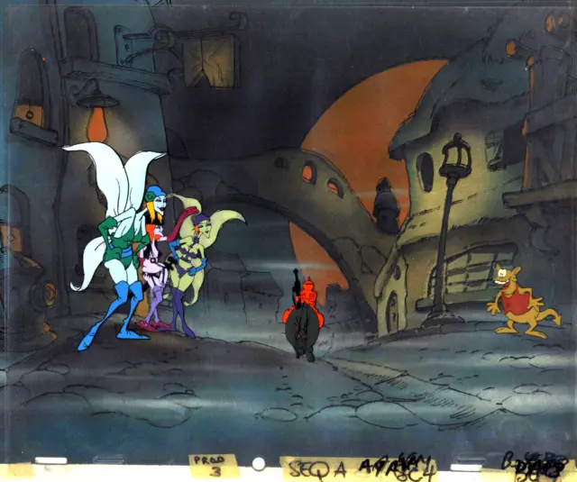 WIZARDS ANIMATION ART: ORIGINAL RALPH BAKSHI PRODUCTION CELS + Free Autograph