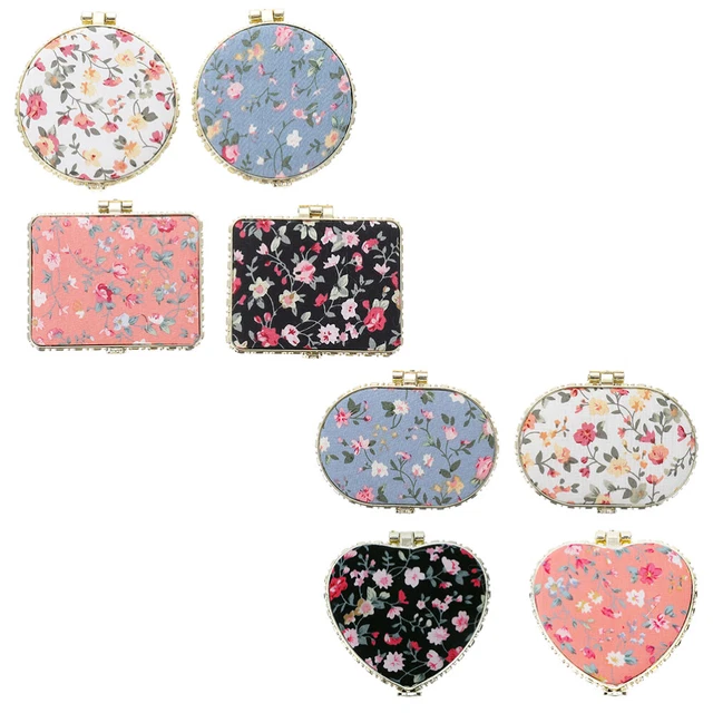8 Pcs Tragbarer Taschenspiegel Doppelseitiger Klappspiegel Außenspiegel Handheld