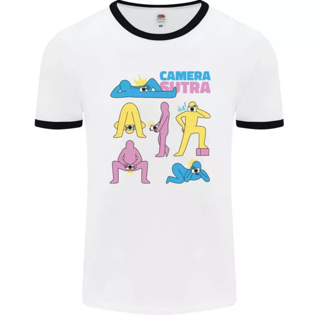 Camera Sutra Photography Photographer Funny Mens Ringer T-Shirt