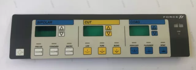 Medtronic Covidien Valleylab Force FX Front Keypad  1012634