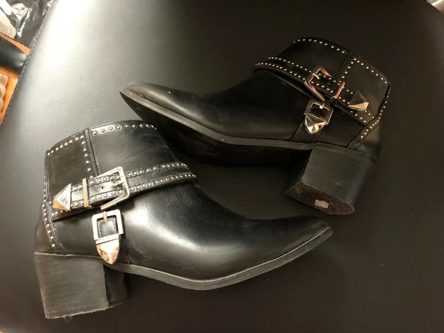 PIMKIE BOTTINES Noires POINTURE 37 PEU PORT ES TB ETAT EUR
