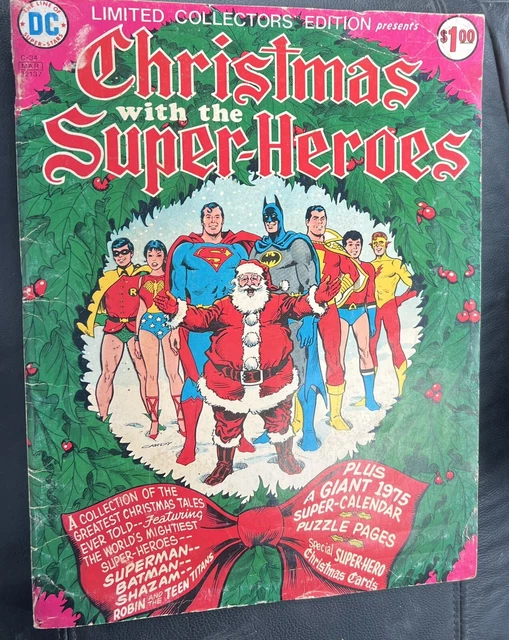 LCE C-34 Christmas with the Super-Heroes; 1975 DC Comics Superman Batman Shazam!