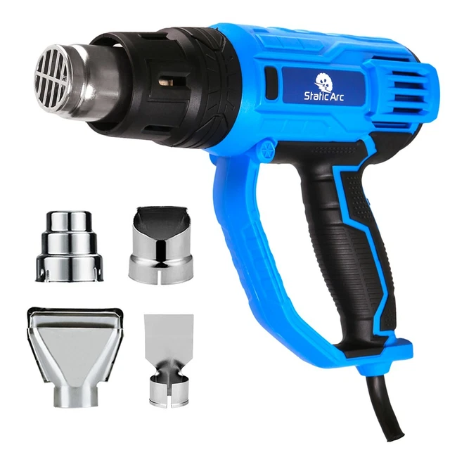 2000W ELECTRIC HEAT Gun Hot Air Nozzle Variable Temperature Paint Glue