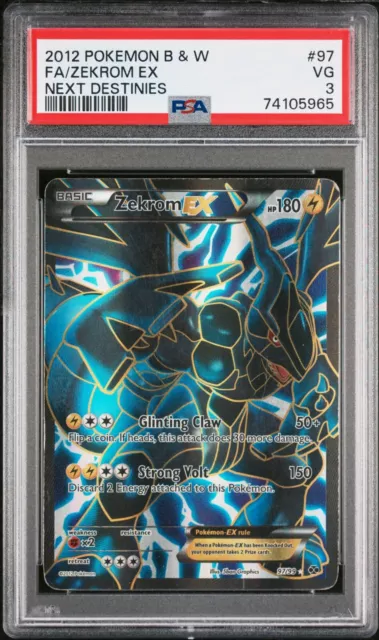 Next Destinies 51 Zekrom EX PSA 8