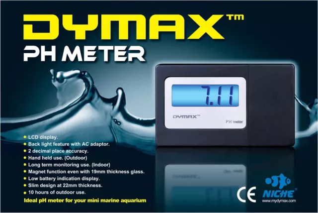 Dymax PH Meter Water Tester W/D227 Digital Electrode Aquarium Fish Tank