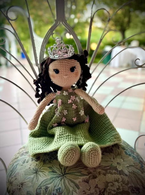 Princess Forest ￼￼Quinceanera Crochet Doll Amigurumi Brand New 24” Inch