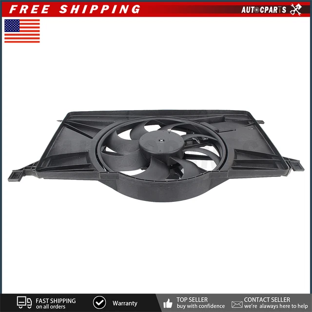 Radiator AC Condenser Cooling Fan Black FO3115189 For Ford Focus Control Module