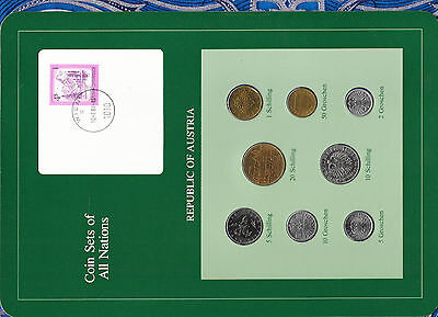 Coin Sets of All Nations Austria UNC all 1984 but 50 Groschen 1982 2 Groschen 83
