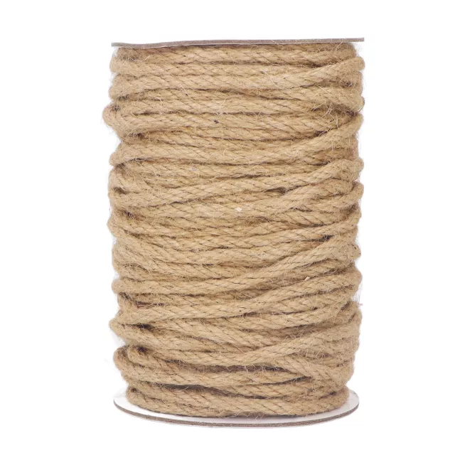 4 Strand Hemp Rope 50 Meter 6mm Twisted Rope Good Toughness For Gardening HH0