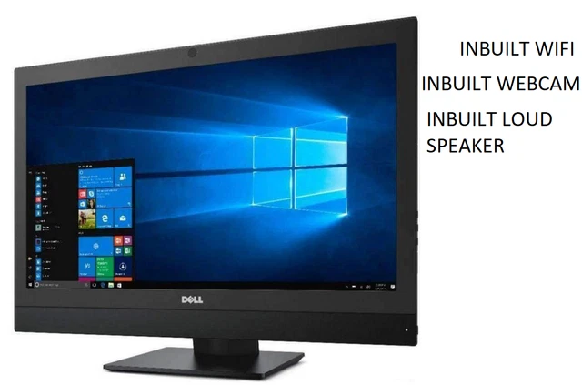 Dell OptiPlex 7440 AIO Intel i5 6600 3.30GHz 8GB RAM 128GB SSD 23.8" FHD Wi-Fi