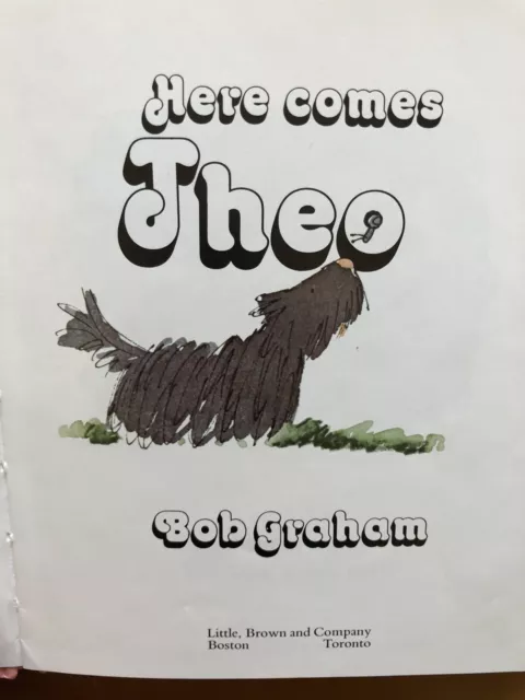 HERE COMES THEO By Bob Graham -Hardcover Mint. SCOTTISH TERRIER 1984