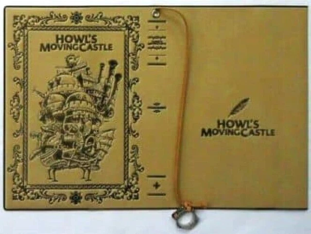 Howls Riung HOWL'S MOVING CASTLE Book Cover with Howls Ring Light Brown Ghibli From ...