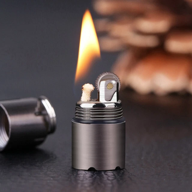 Ewiges Feuerzeug Als Schlüsselanhänger | Permanent Match Mit Flaschenöffner | Outdoor, Camping & Survival - Silber