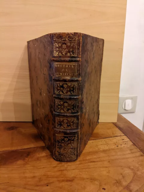 livre ancien - G.D. Rousseau De La Combe-recueil de jurisprudence civile -1753