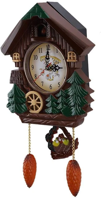 OROLOGIO DA PARETE a Cucù Artigianato Vintage Orologio Da Tavolo in Legno Alla M EUR 48,81