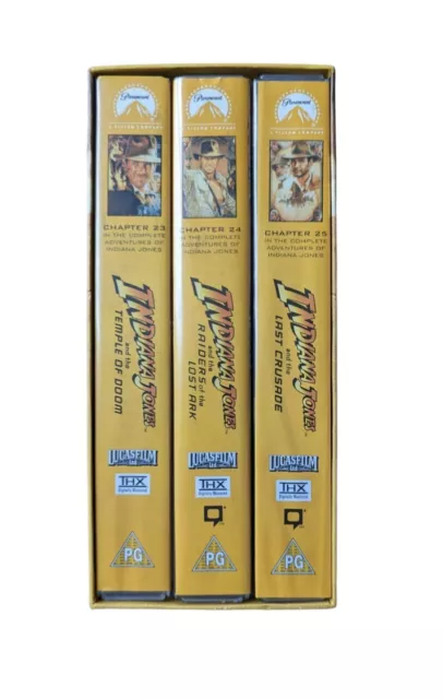 The Adventures of Indiana Jones 3 Box Set Lucas Film Ltd Vintage VHS Video