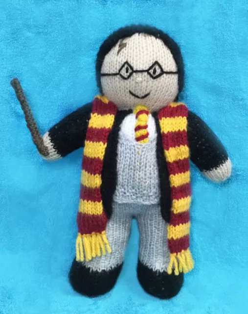 KNITTING PATTERN - Wizard Boy inspired 28 cms soft toy Wizard doll