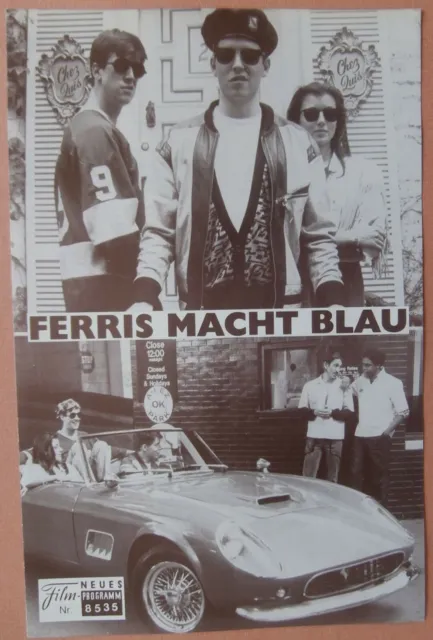 NFP Neues Filmprogramm 8535 "Ferris macht blau" (1986) Matthew Broderick