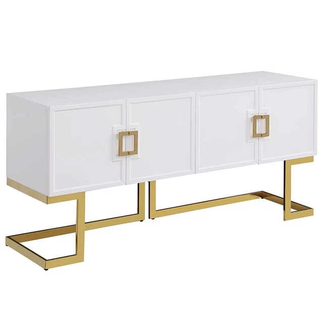 Vibrance White Wood Modern Sideboard