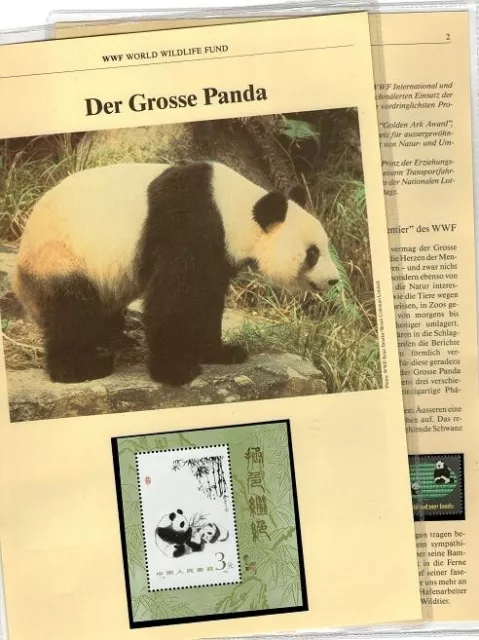 WWF 1985 VR China/Niederlande Der Grosse Panda Mi. Nr. Bl.35 + 1257 kpl. Kapitel