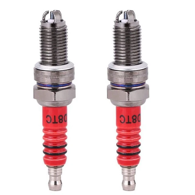 2 pz 3 elettrodi candela di traino D8TC per 125Cc 150Cc 200Cc 250Cc moto RolA1Y8