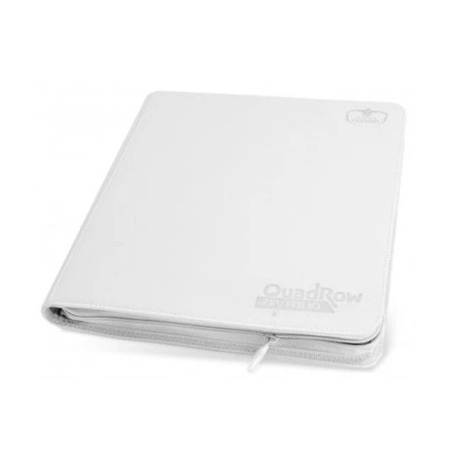 Ultimate Guard Binder 12 Pocket Quadrow Zipfolio XenoSkin - White New